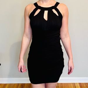 NEW Emerald Sundae Black High Neck Bodycon Dress